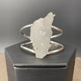 Quartz cluster cuff bracelet - silver, gold - Renee Piatt Collection