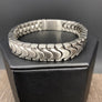 Serpentine chain bracelet - brushed silver - Renee Piatt Collection