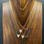 Small heart pavé cz heart necklace - sterling silver, gold vermeil - Renee Piatt Collection