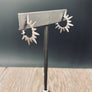 Spiked huggie hoop earrings - silver, gold - Renee Piatt Collection