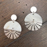 Summer "moonset" earring - antique silver - Renee Piatt Collection