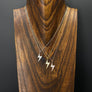 The Women Who Rock™ pavé cz lightning bolt necklace -silver, gold, gunmetal, rose gold - no coupon codes please - Renee Piatt Collection