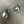 Large metal water droplet huggie earring - silver, gold