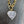 Gemstone heart "wrap and toggle" necklace - Gold