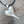 Large stylized heart necklace - silver
