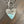Blue Aragonite “summer memories” heart toggle necklace - silver