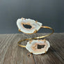 Double geode bracelet - gold
