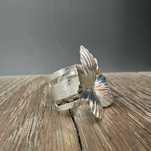 Bloom statement ring - silver