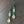 Smoky quartz, turquoise, druzy earring - gold
