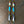 Rainbow moonstone, turquoise and agate earring - gold