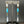 Rainbow moonstone, turquoise and agate earring - gold