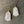 Large gemstone earring - gold