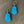 Large gemstone earring - gold