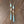 Larimar, rose quartz, chalcedony earring - gold tone