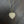 Cut-out Heart Pendant Necklace - silver, gold