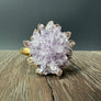 Amethyst rose crystal puff cuff - gold - Renee Piatt Collection