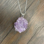 Amethyst "Rose" Pendant Necklace - Sterling Silver - Renee Piatt Collection