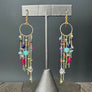 Beaded Spring waterfall Earring - gold tone - Renee Piatt Collection