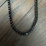 Black CZ Tennis Necklace - sterling silver - Renee Piatt Collection