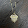 Cut - out Heart Pendant Necklace - silver, gold - Renee Piatt Collection
