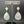 Double mother of pearl earrings - gold - Renee Piatt Collection