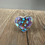 Gemstone Heart Ring - sterling silver - Renee Piatt Collection