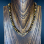 Hand - knotted gemstone necklace - gold - Renee Piatt Collection