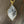 Druzy leaf on gold tone wheat chain - gold