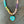 Multi Gemstone Amazonite heart Necklace - gold