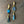 Double labradorite earring - brushed gold
