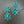 Turquoise Burst Earrings - gold