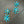 Turquoise Burst Earrings - gold