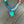 Multi Gemstone Malachite heart Necklace - gold
