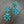 Turquoise Burst Earrings - gold