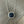 Bezel set coated druzy cushion necklace - Sterling Silver