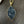 Druzy leaf on gold tone wheat chain - gold
