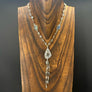 Labradorite Y Tassel Necklace - sterling silver - Renee Piatt Collection