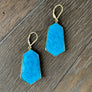 Large gemstone earring - gold - Renee Piatt Collection