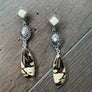 peanut jasper earrings - silver - Renee Piatt Collection