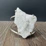 Quartz cluster cuff bracelet - silver, gold - Renee Piatt Collection