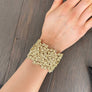 Superbloom adjustable large cuff bracelet - gold, silver - Renee Piatt Collection