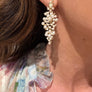 Tiny pearl mosaic cluster earring - gold vermeil, sterling silver - Renee Piatt Collection