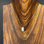 Tiny tag necklace - silver, gold - Renee Piatt Collection