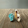 Wild Horse Jasper & Turquoise Ring - Sterling Silver - Renee Piatt Collection
