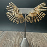 XL fan statement earring - gold - Renee Piatt Collection