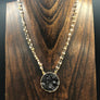 Druzy "New Moon" necklace - gold