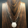 Druzy Full Moon necklace
