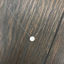 Brushed metal disc necklace