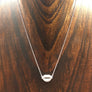 Pavé cz lips layering necklace