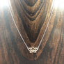 Lotus layering necklace